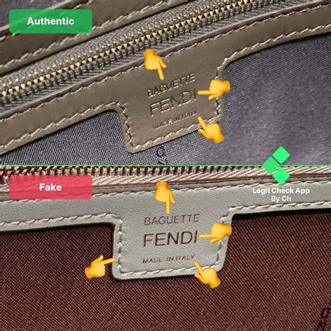 how to tell if your fendi bag is real|genuine Fendi baguette.